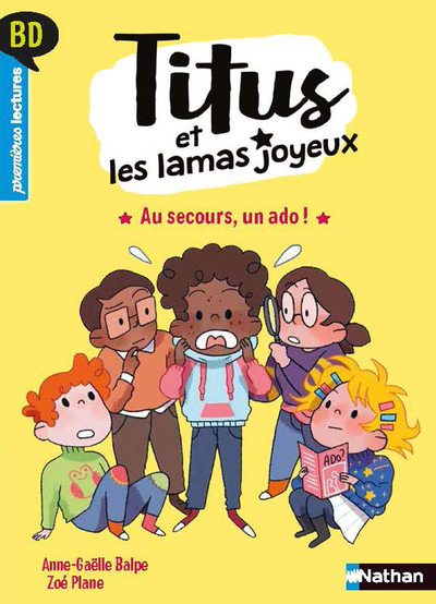 Bd Premieres Lectures - Titus Et Les Lamas Joyeux - Au Secours, Un Ado !