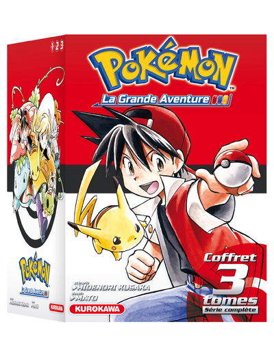 Coffret Pokemon La Grande Aventure (Tomes 1-2-3 + Guide Pokemon)