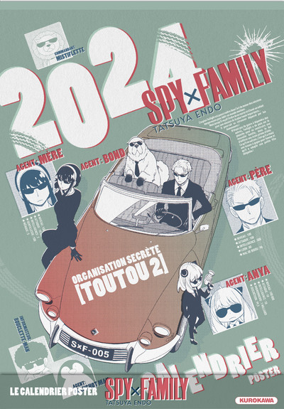 CALENDRIER SPY X FAMILY 2024