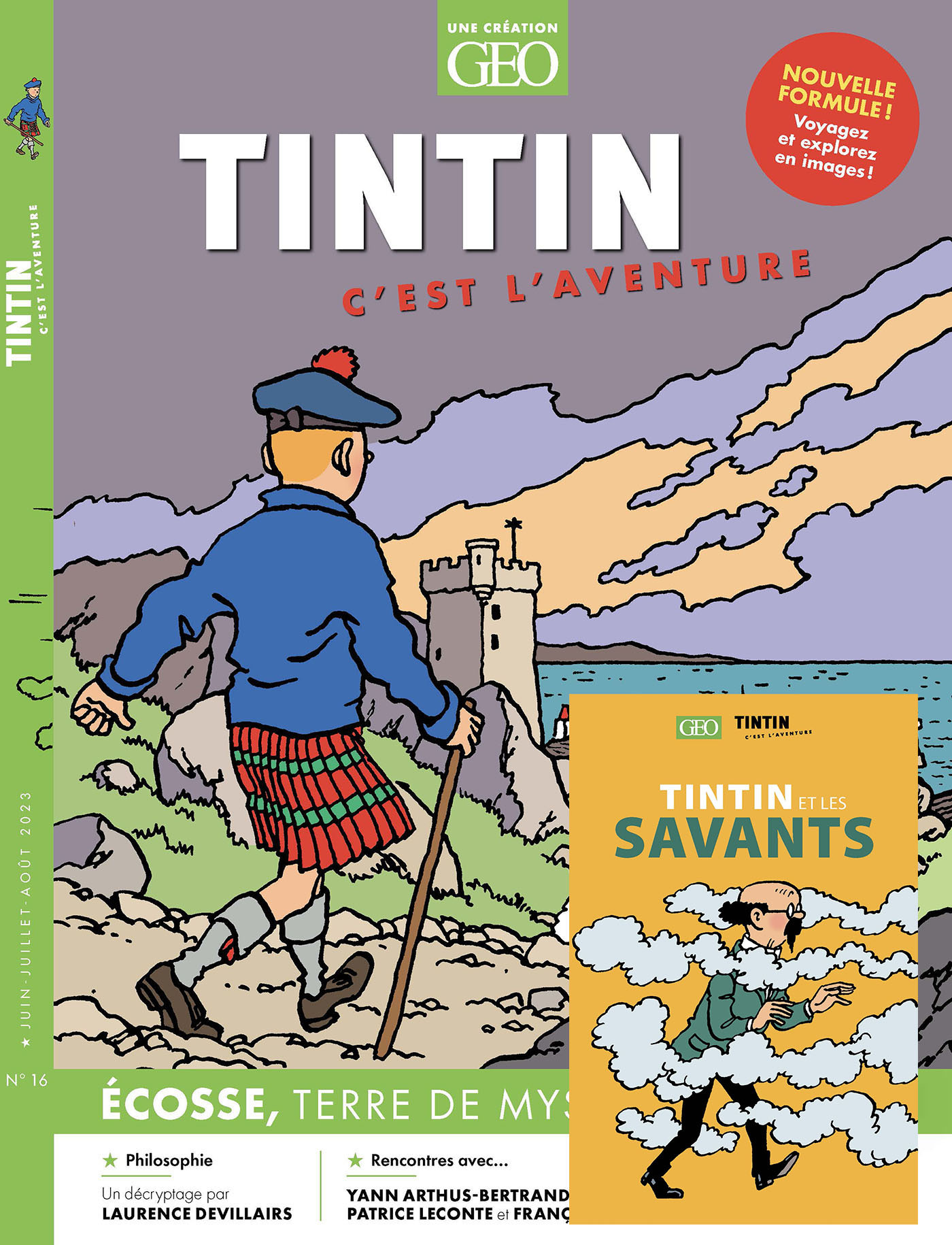 TINTIN C'EST L'AVENTURE N 16 -  L'ECOSSE FORMULE OJ