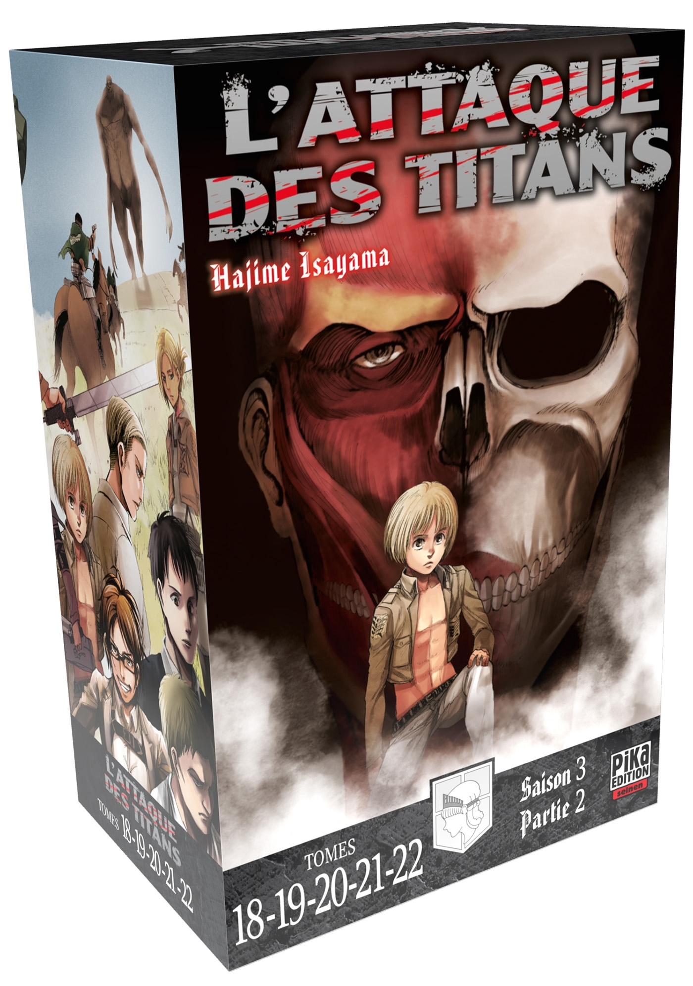 L'ATTAQUE DES TITANS - L'INTEGRALE - T05 - L'ATTAQUE DES TITANS COFFRET T18 A T22 - COFFRET 5 TOMES
