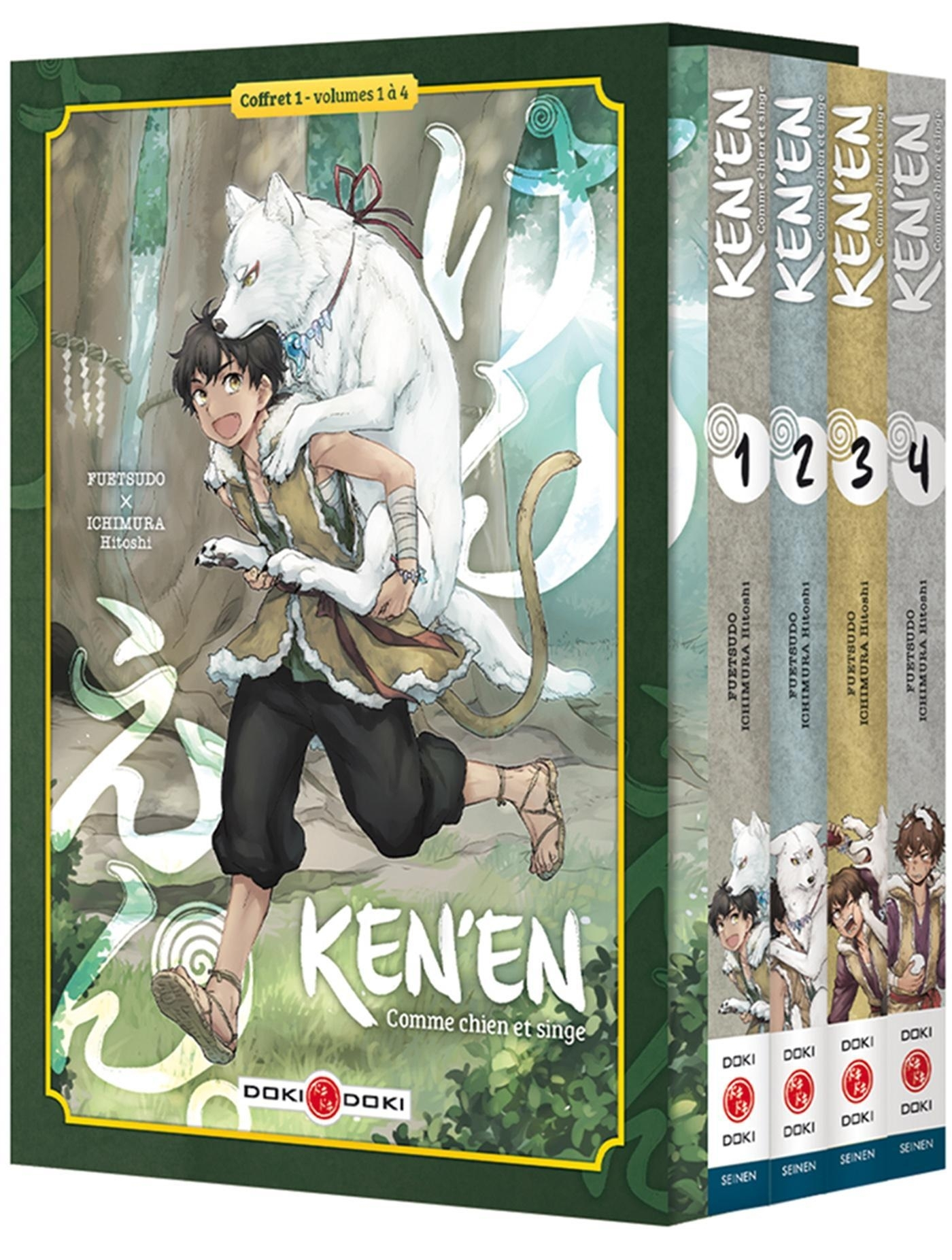 Ken'En - Comme Chien Et Singe - Coffret V01 A V04 Ned - Ken'En - Comme Chien Et Singe - Coffret - Vo