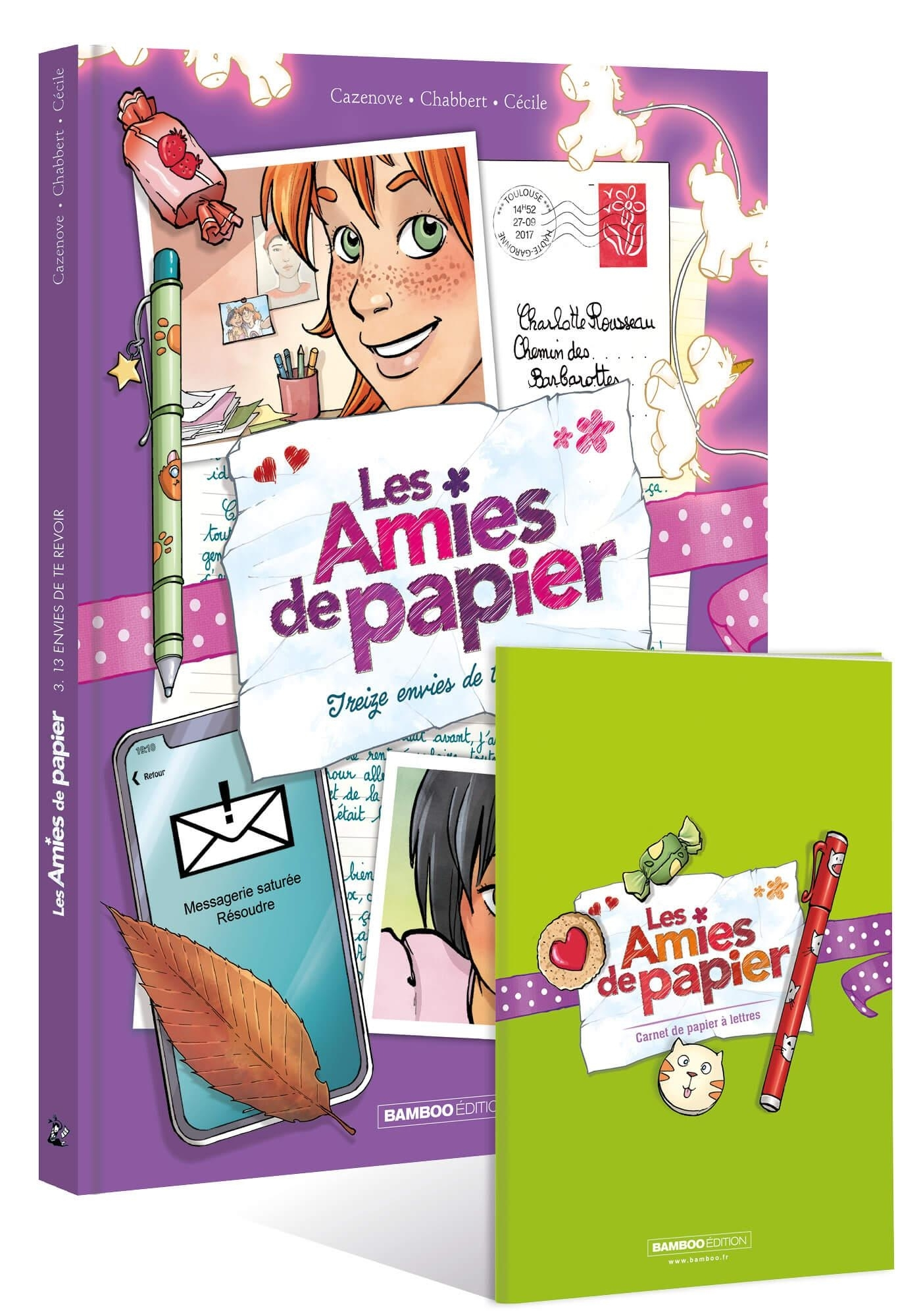 Les Amies De Papier - Tome 03 + Set Papeterie - Treize Envies De Te Revoir