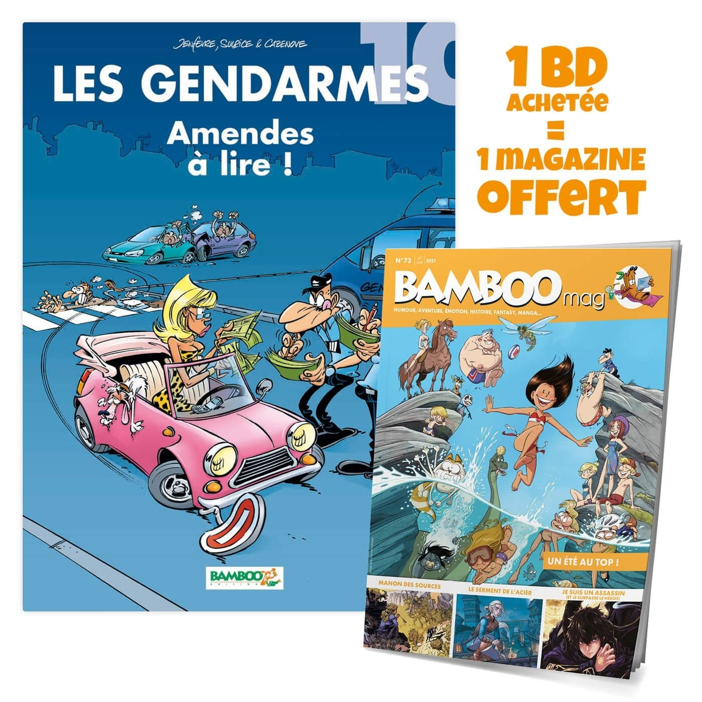 Les Gendarmes - Tome 10 + Bamboo Mag Offert - Amendes A Lire !