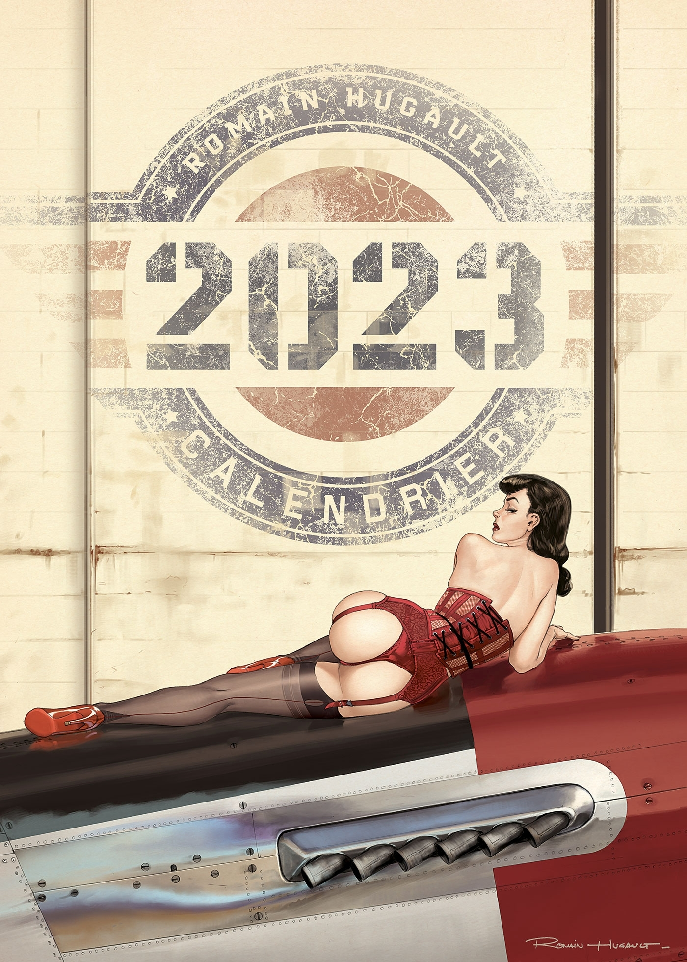 CALENDRIER ROMAIN HUGAULT - PIN-UP - 2023