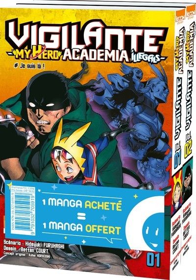Pack Offre Decouverte Vigilante - My Hero Academia Illegals T01 & T02