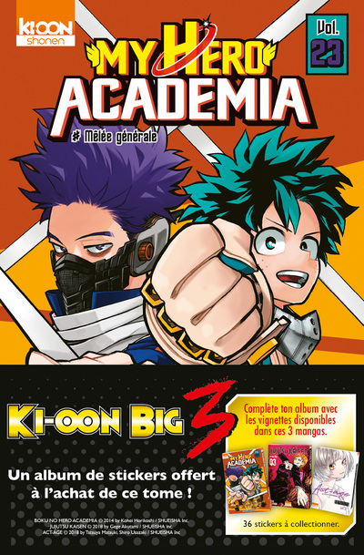 My Hero Academia T23 - Op Big Three